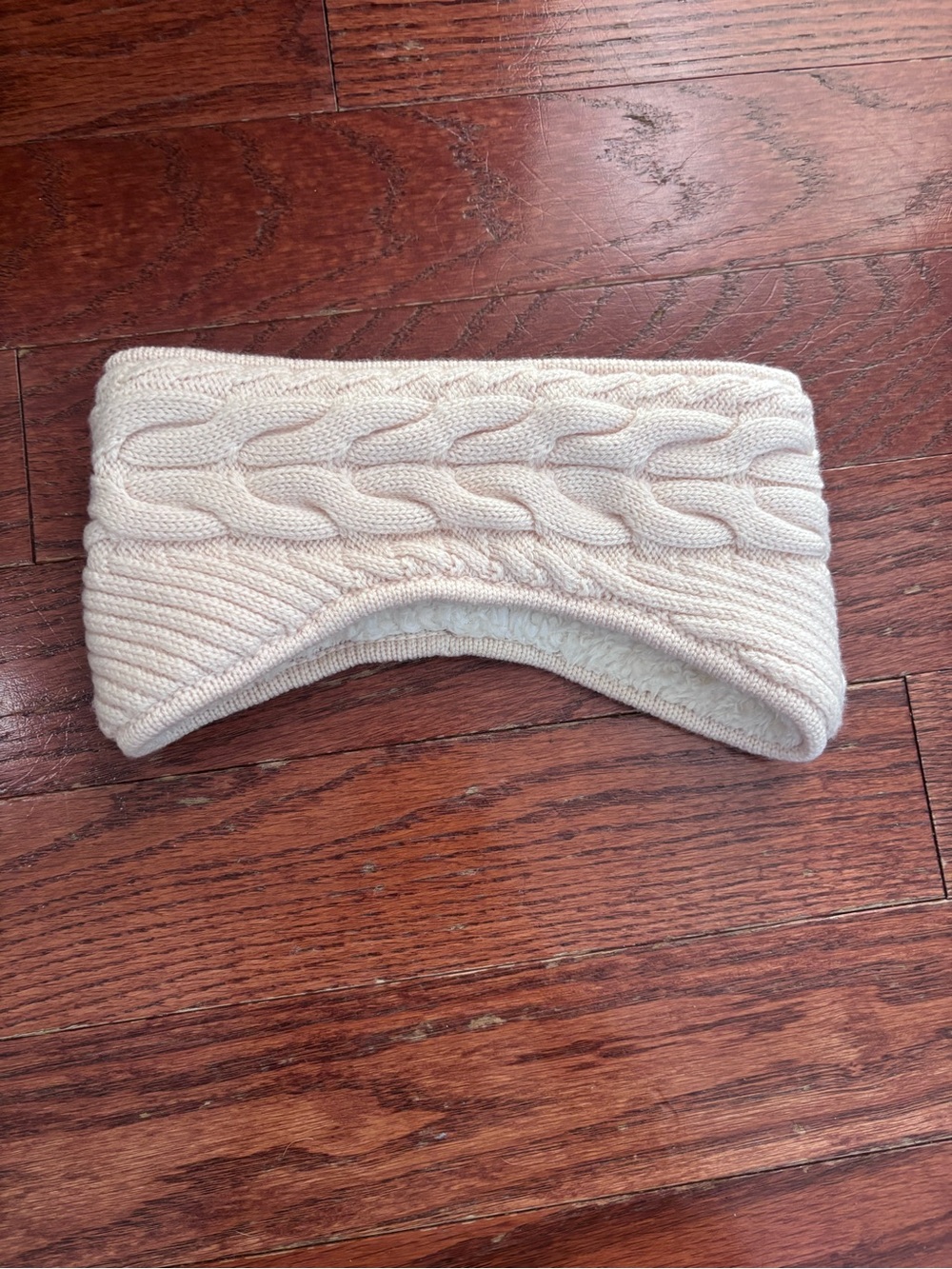 Lululemon- Cozy Cable Knit Ear Warmer Headband - Cream